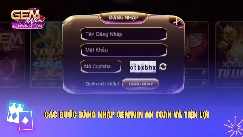 Đăng Nhập Gemwin Các bước đăng nhập Gemwin an toàn và tiện lợi