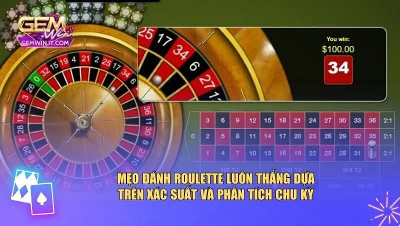 Mẹo Đánh Roulette Luôn Thắng – Công Thức Tư Duy Của Cao Thủ Áp dụng mẹo đánh roulette luôn thắng dựa trên xác suất và phân tích chu kỳ